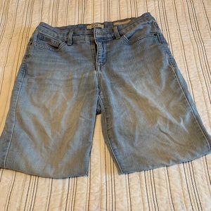 Light denim blue jeans